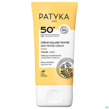 Patyka Creme Solaire Teintee Spf50+ Bio 40ml