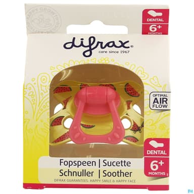 Difrax Sucette Dental 6/12mois