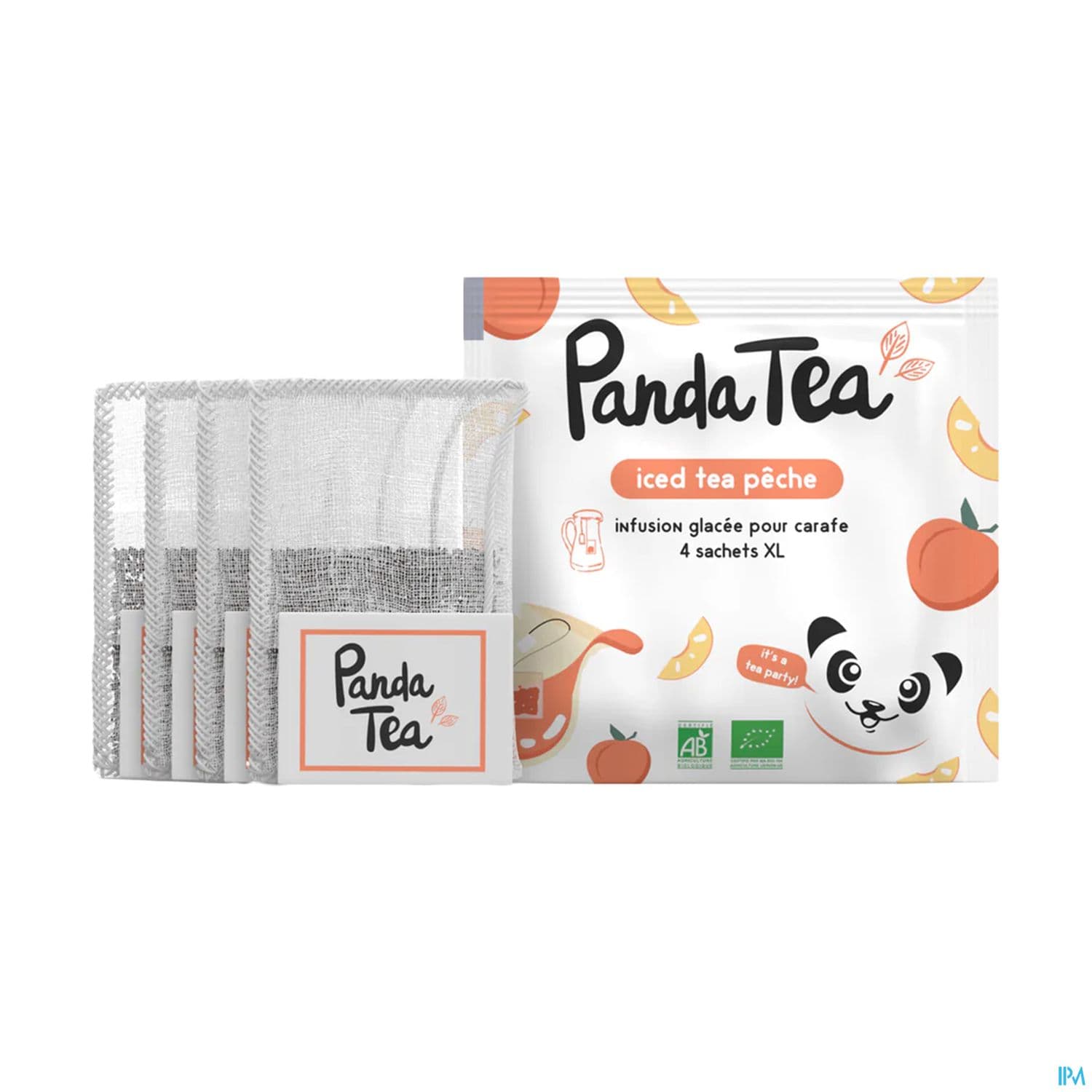 Panda Tea Iced Tea Peach Bio Sachet 4 Xl