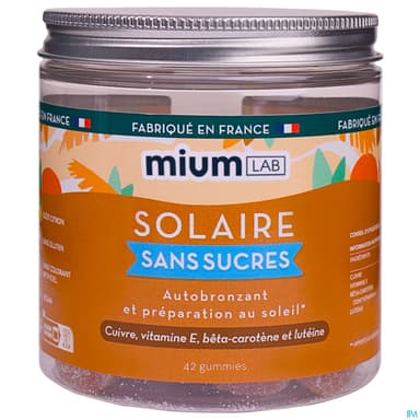 Mium Lab Solaire Sans Sucre Gummies 42