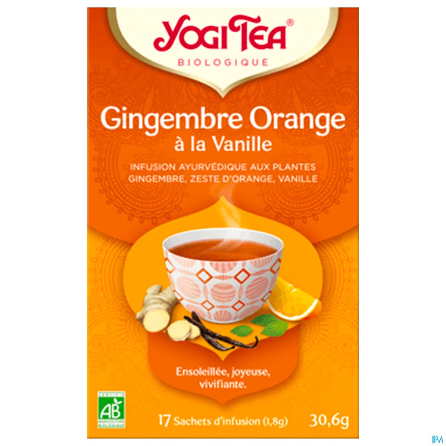 Yogi Tea Gingembre Orange Vanille Bio Infusette 2g 17