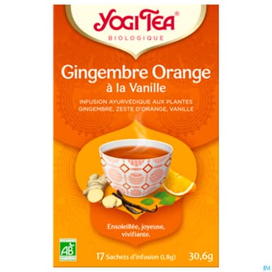 Yogi Tea Gingembre Orange Vanille Bio Infusette 2g 17