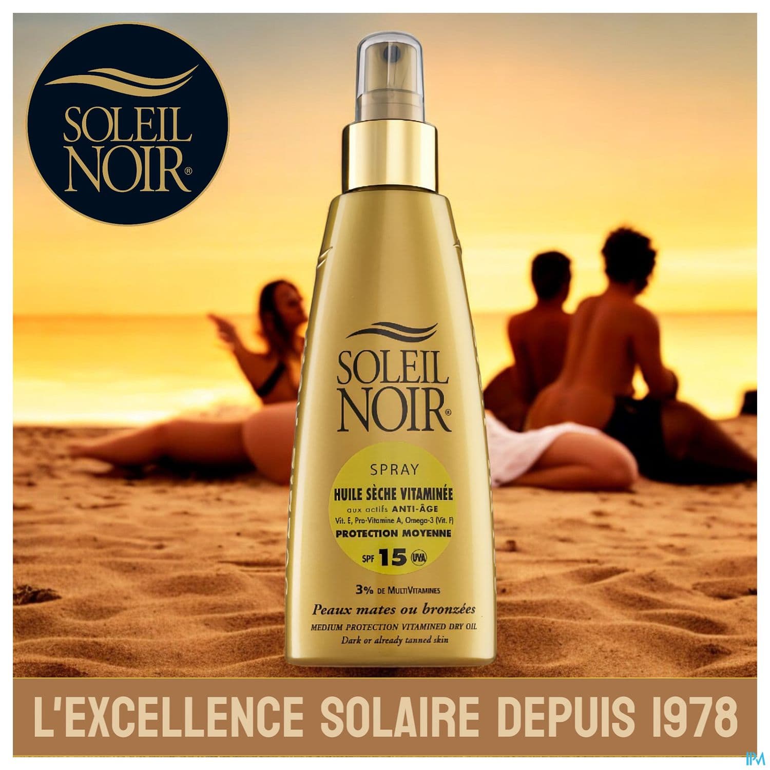 Soleil Noir Huile Seche Vitamine Ip 15 Spray 150ml