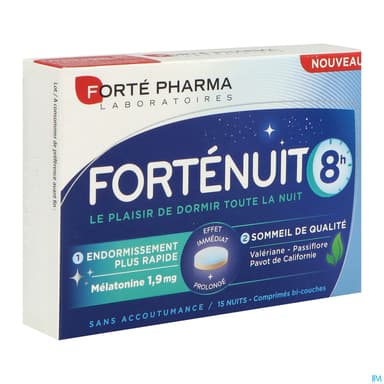 Forte Pharma Fortenuit 8h Comprime Bicouche 15