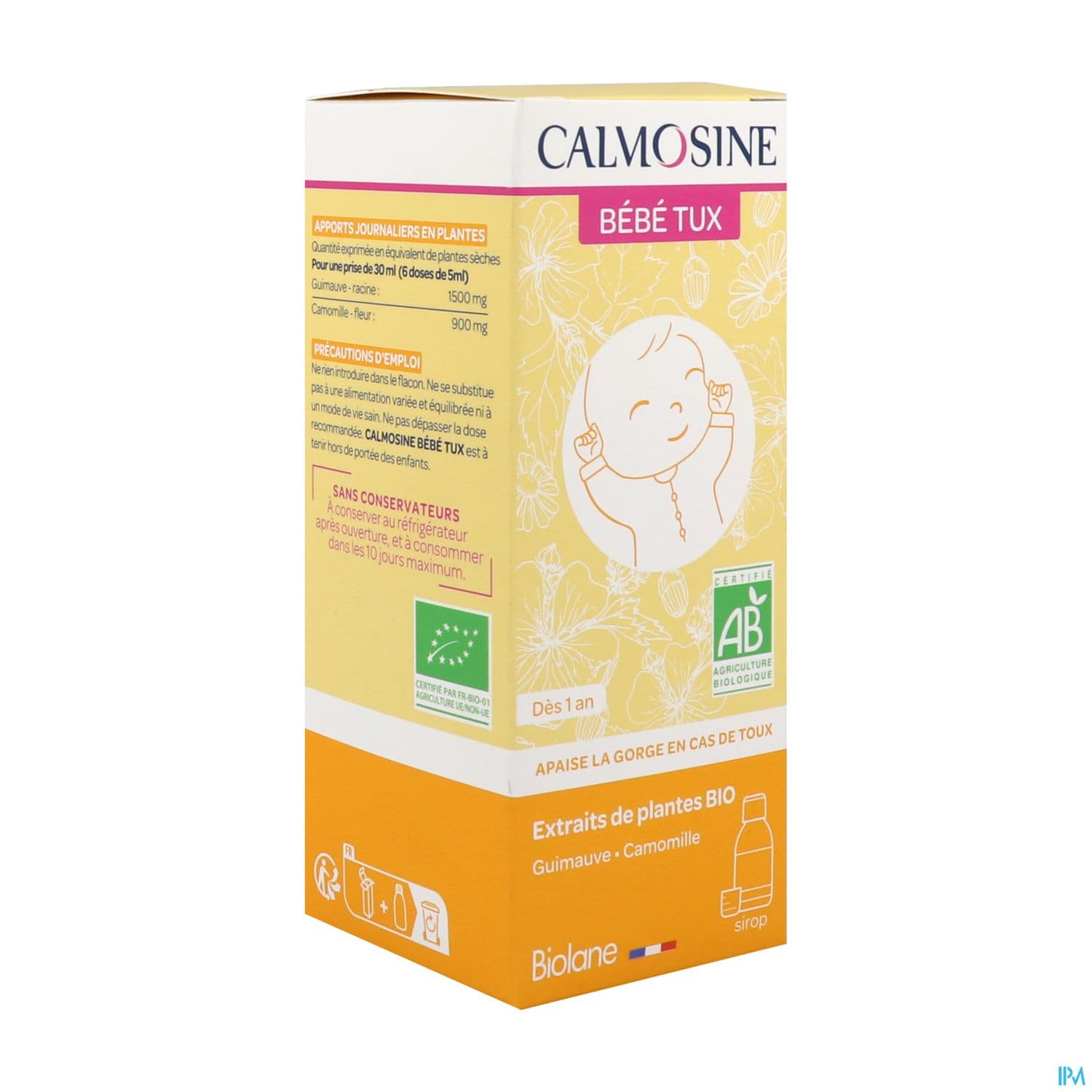 CALMOSINE BEBE TUX SIROP 100ML