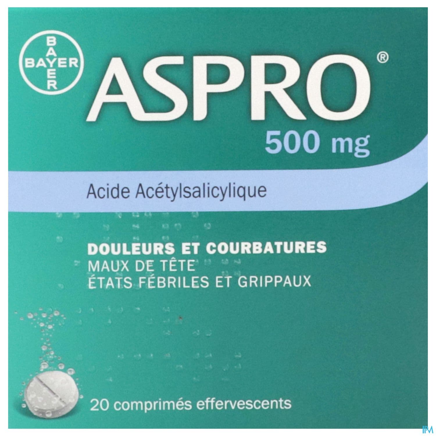 ASPRO 500MG CPR EFF 20