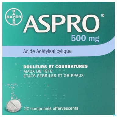 ASPRO 500MG CPR EFF 20