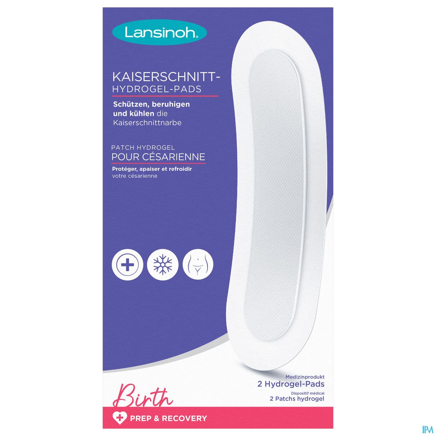 Lansinoh Patch Hydrogel Cesarienne Apaisant Et Cicatrisant 1