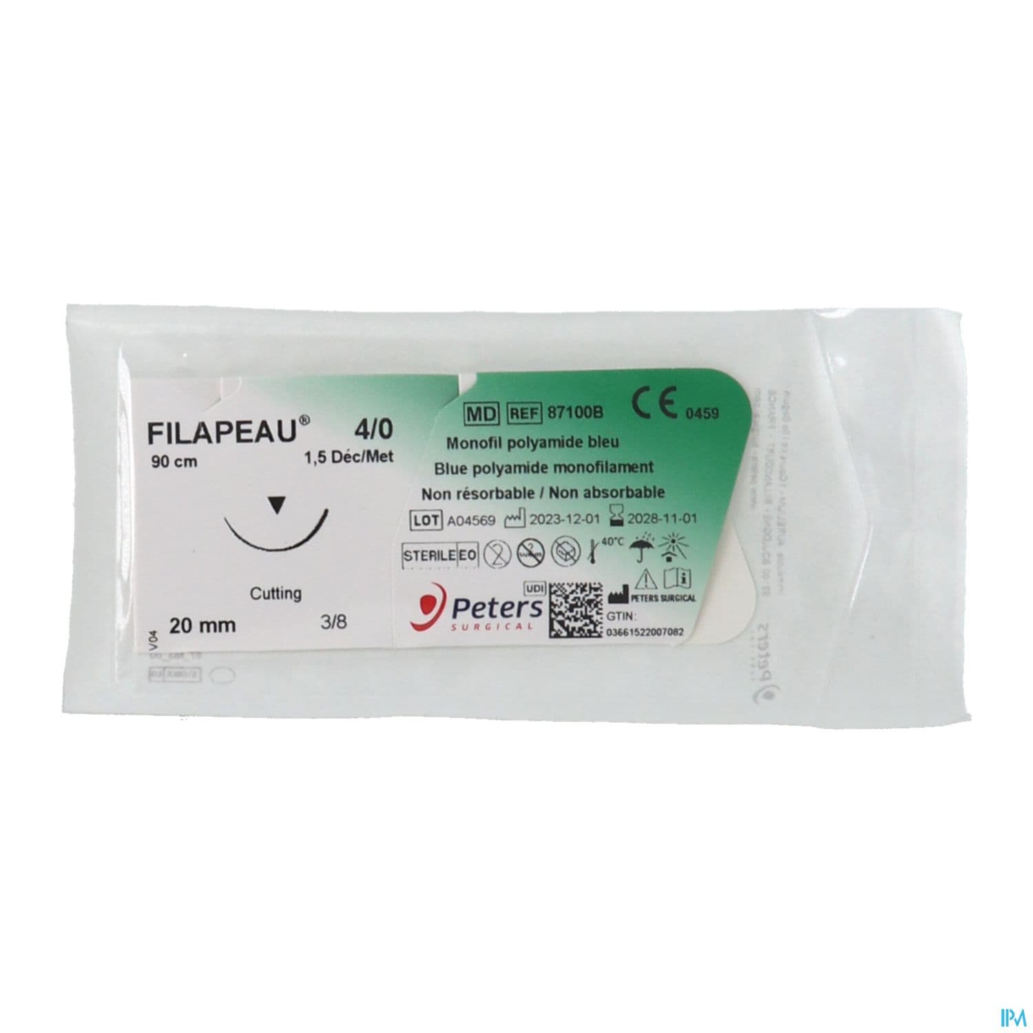FILAPEAU FORT 4/0 3/8 T20 90CM X12