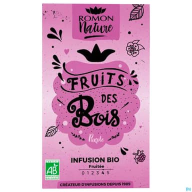 Romon Nature Tisane Plaisir Fruits Bois Bio Infusette 1g8 16