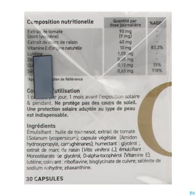 Oenobiol Sun Expert Preparation Capsule 30 X2