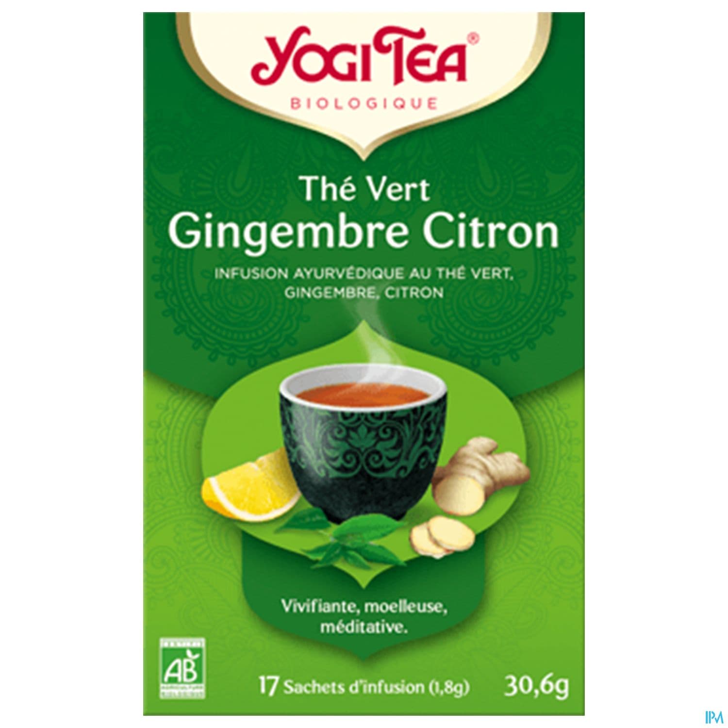 Yogi Tea The Vert Gingembre Citron Bio Infusette 2g 17