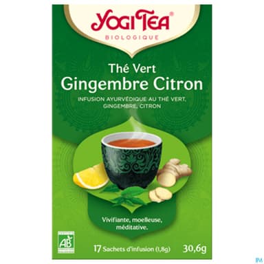 Yogi Tea The Vert Gingembre Citron Bio Infusette 2g 17