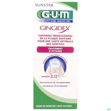 Gum Gingidex 0.12 Bain De Bouche Sans Alcool 300ml