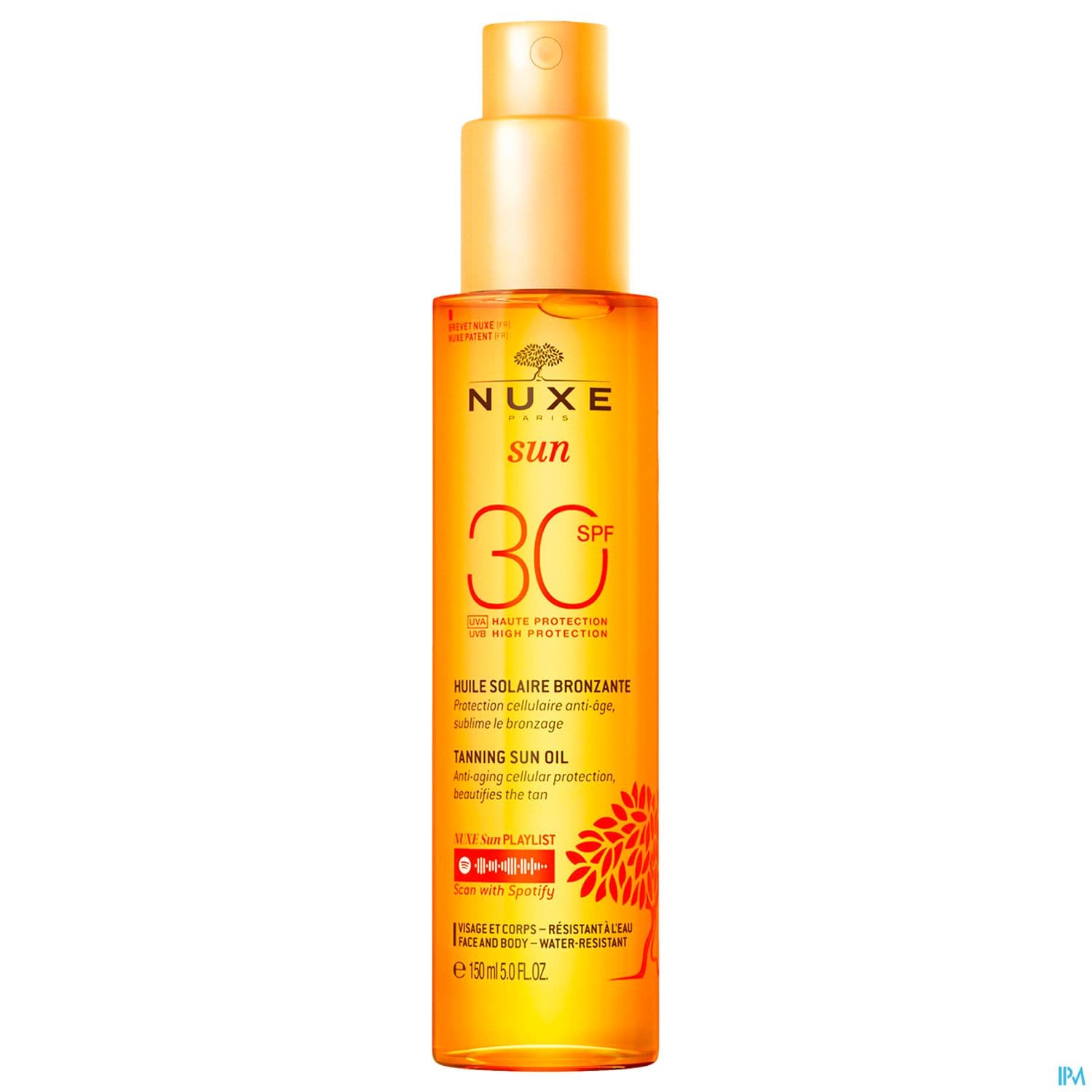 Nuxe Sun Huile Bronzante Visage Corps Ip30 150ml