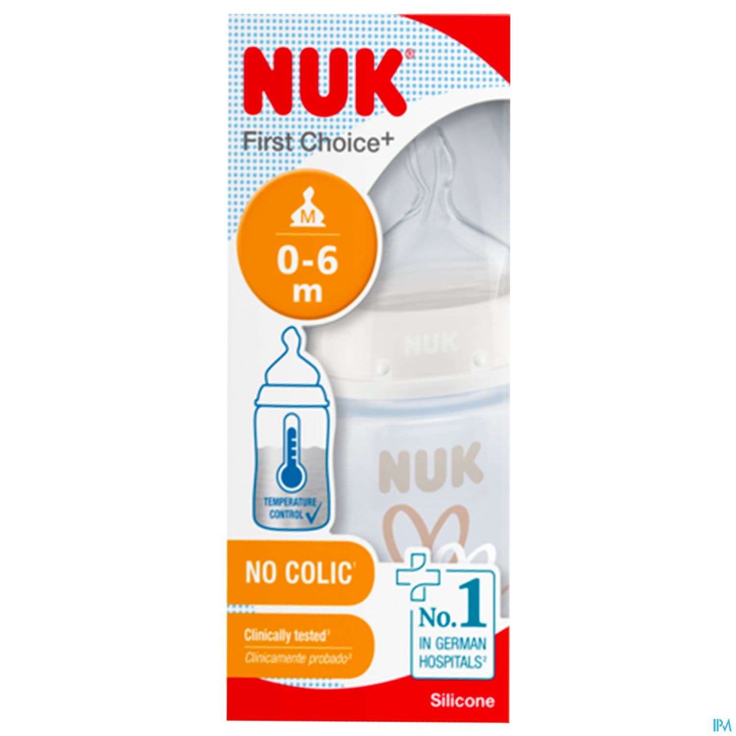 Nuk Biberon First Choice+ Fc+ Tc 150ml Silicone 0/6m M Mixte