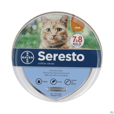 Elanco Seresto Collier Puces Tiques Chat X1