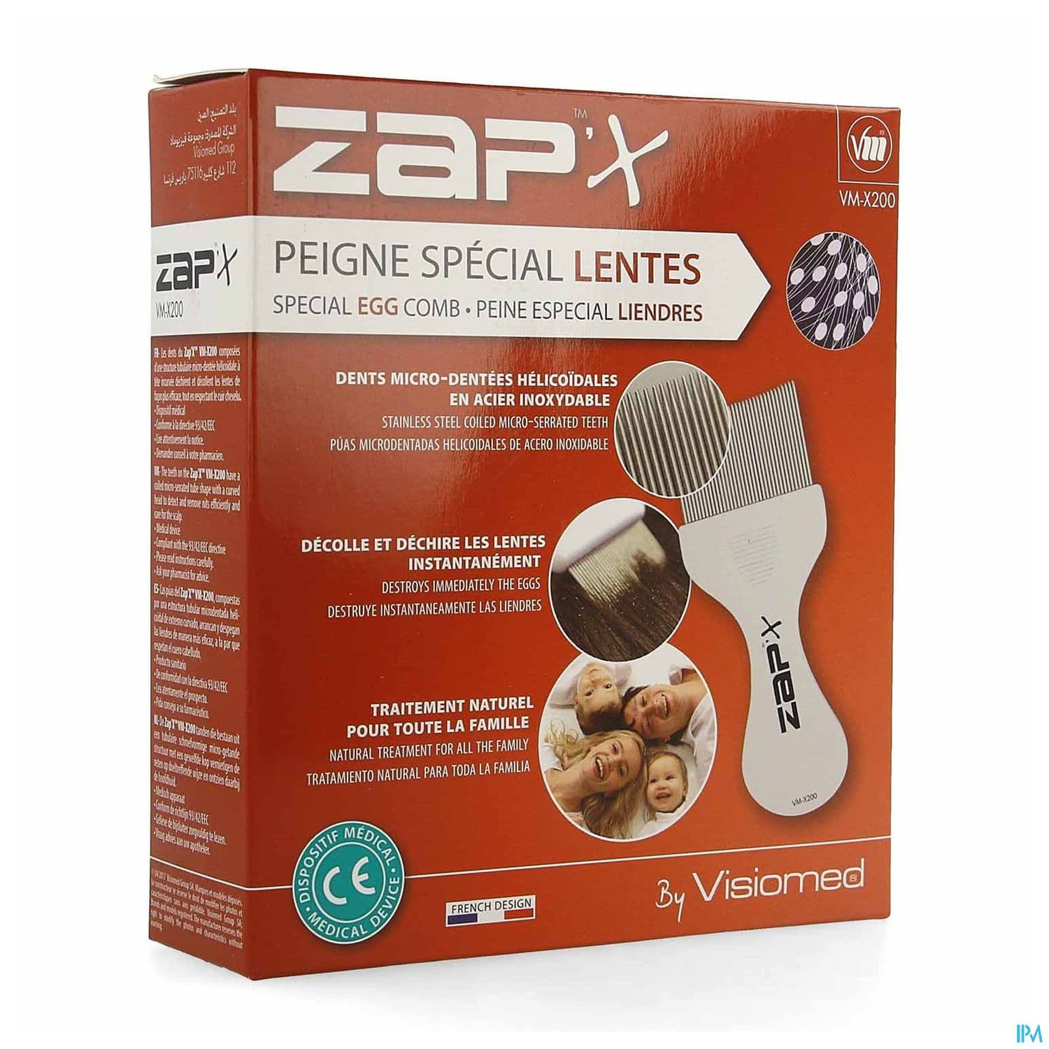 Zap X Peigne Antipoux Lentes Electronique