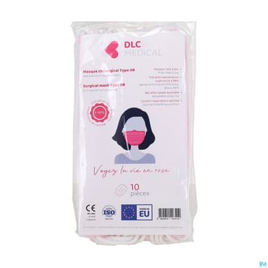 DLC MEDICAL MASQ CHIR ROSE X10