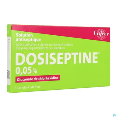 DOSISEPTINE 0,05% SOL DOSE 5ML 10