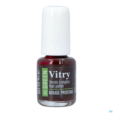 Vitry Be Green Vernis Ongles Rouge Profond 6ml