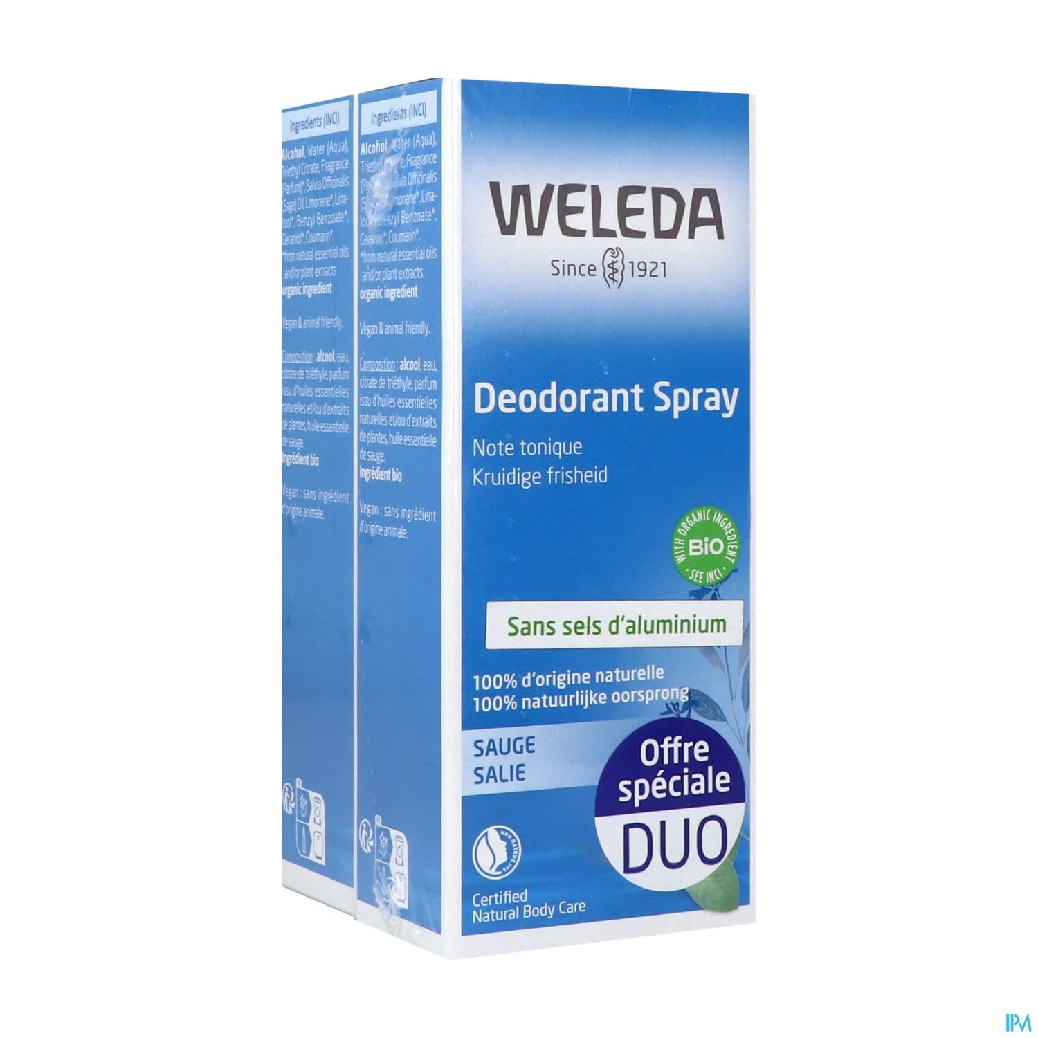 WELEDA DEOD 24H SAUGE SPR 100MLX2