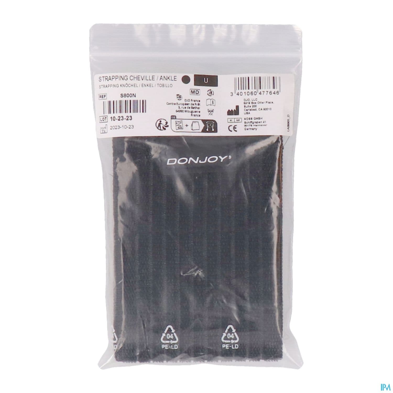 BDE DONJOY STRAPPING CHEV NOIR TU