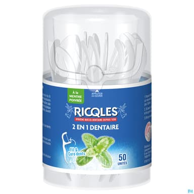 RICQLES FIL DENTAIRE 2EN1 X50