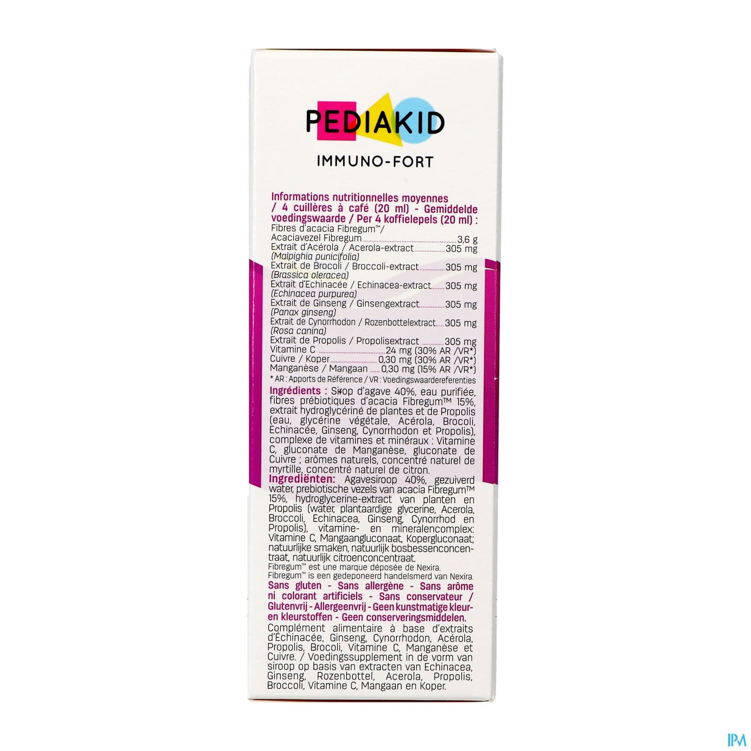 PEDIAKID IMMUNO FORT SP MYRT 125ML