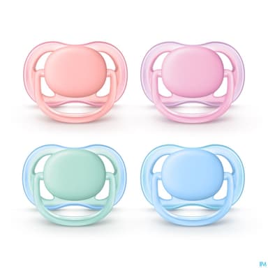 Avent Sucette Ultra Air Mixte Couleur 0/6mois Scf244/21 X2