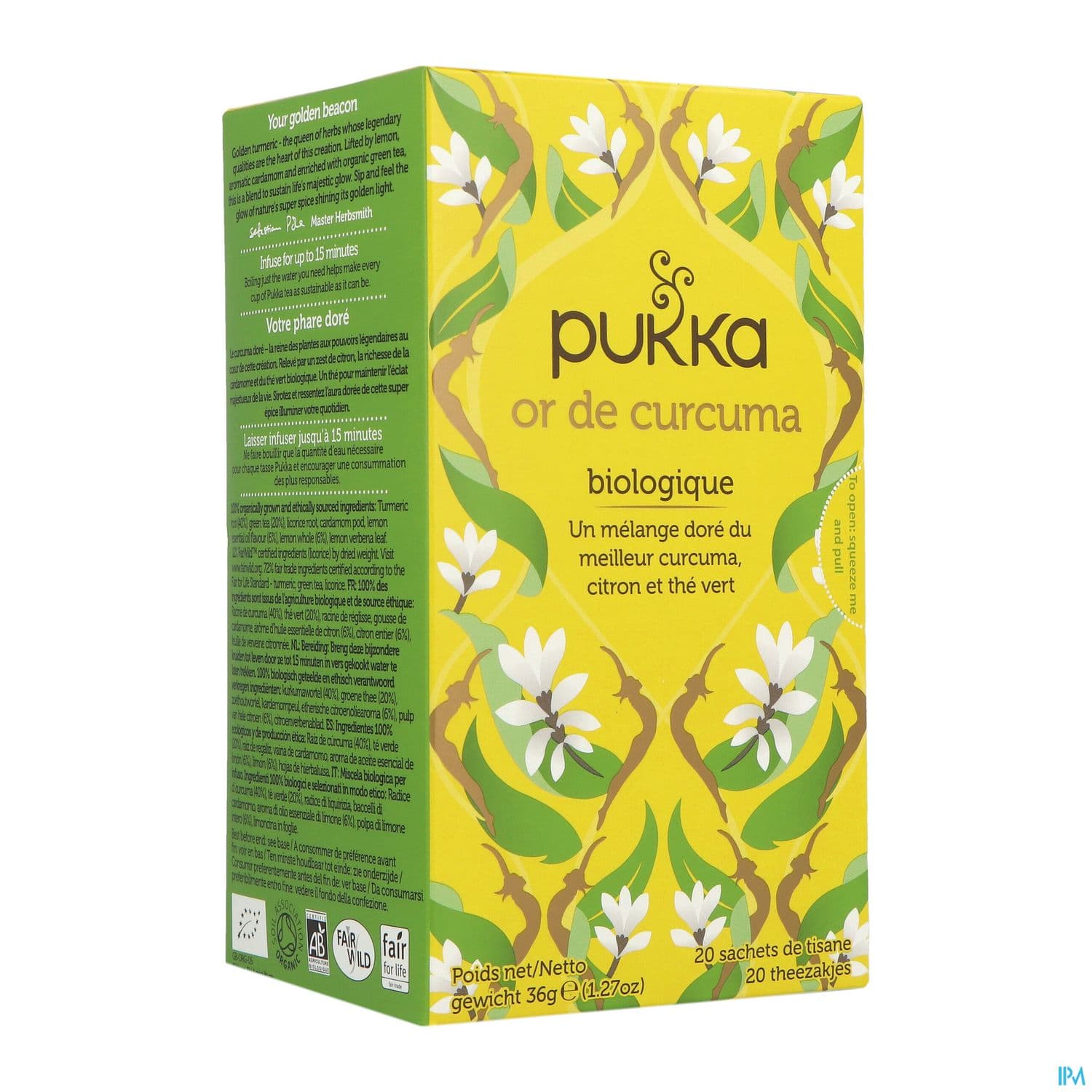 Pukka The Vert Or De Curcuma Bio Sachet 20