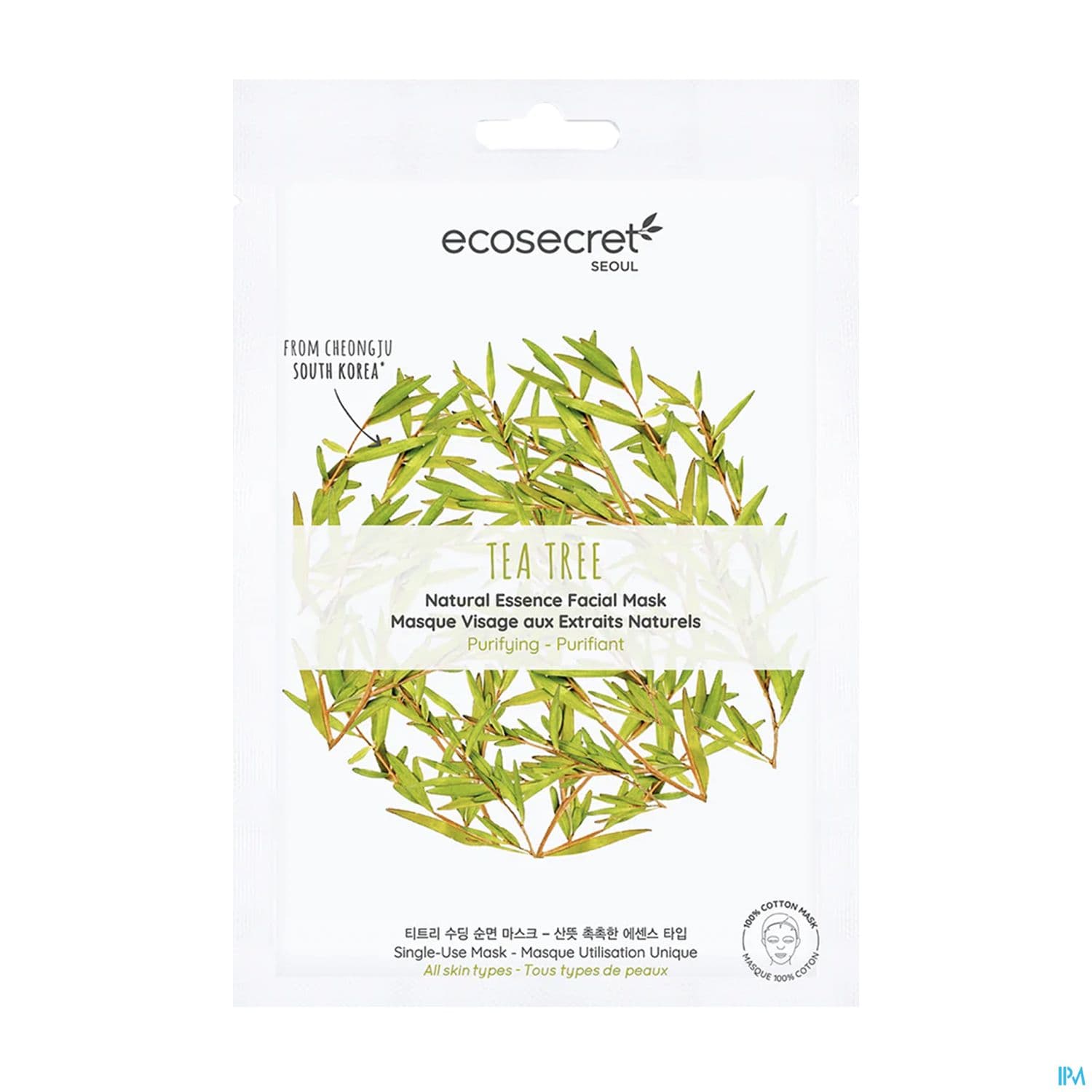 Ecosecret Seoul Masque Tissu Visage Tea Tree 20ml