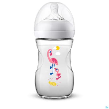 BIB AVENT NATURAL PP 260ML FLAMANT