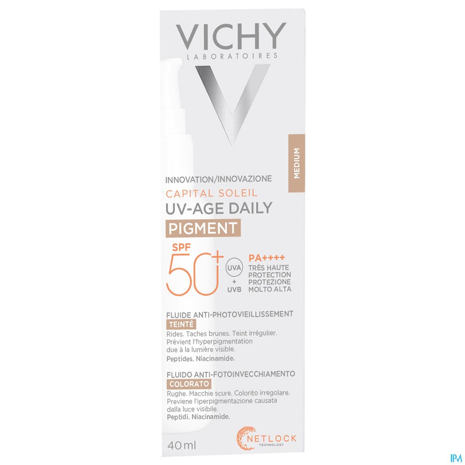 Vichy Capital Soleil Uv Age Daily Pigment Teinte Medium Spf50+ 40ml