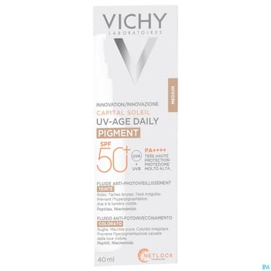 Vichy Capital Soleil Uv Age Daily Pigment Teinte Medium Spf50+ 40ml