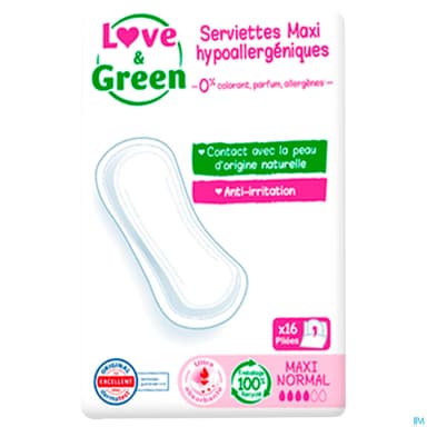 LOVE&GREEN SERVIET MAXI NORMAL 16