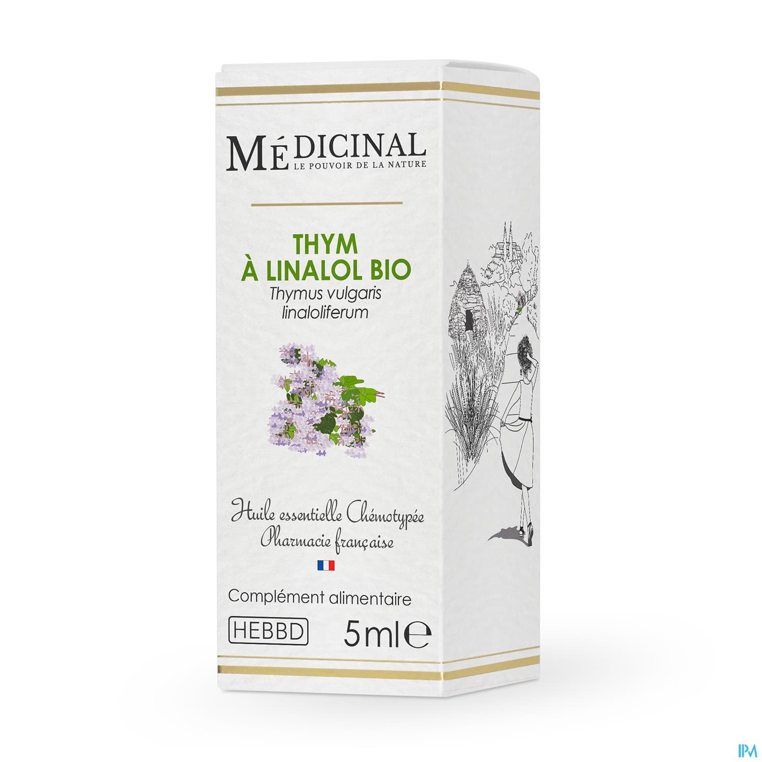 Medicinal Huile Essentielle Thym Linalol Bio 10ml