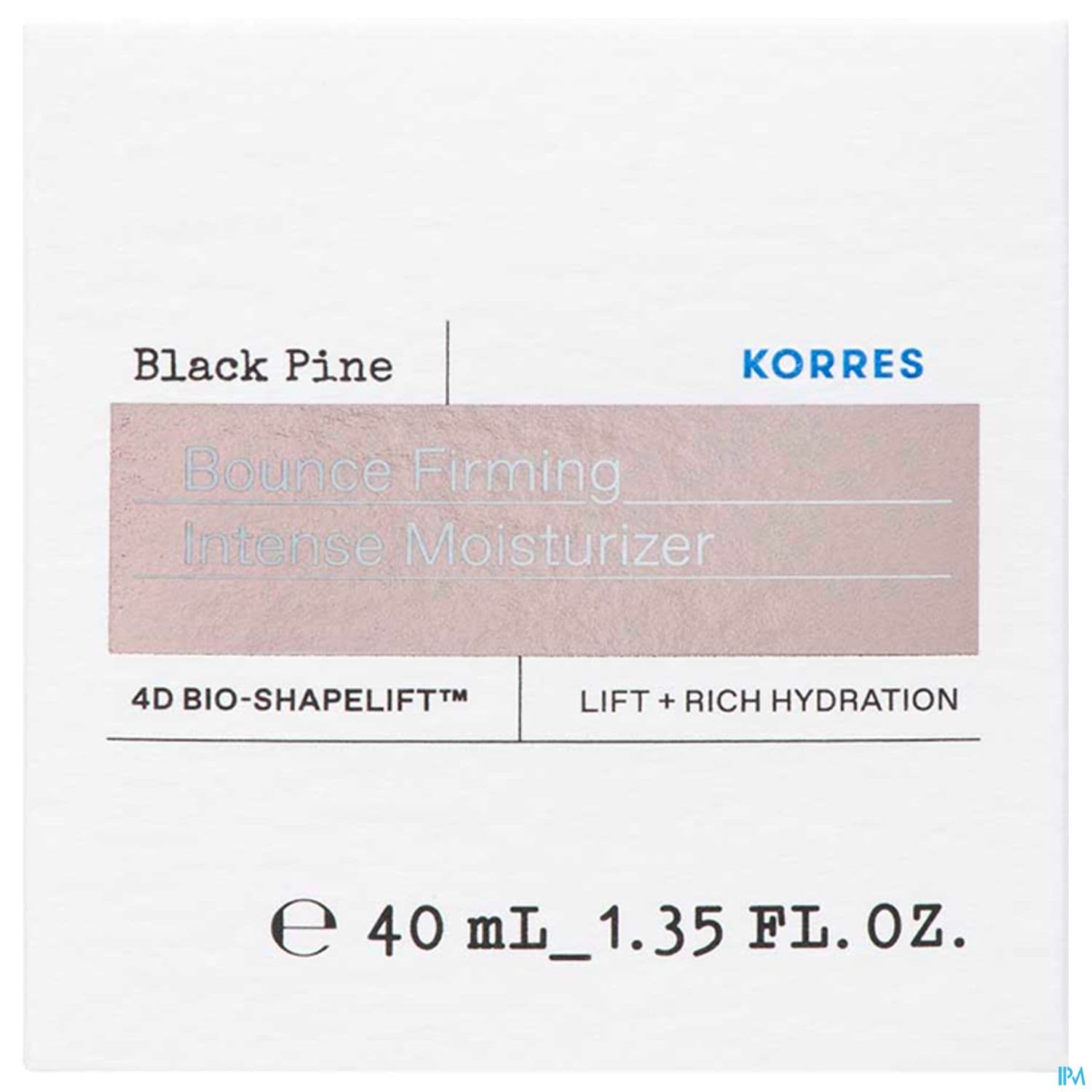 Korres Pin Noir 4d Creme Jour Peaux Seches 40ml