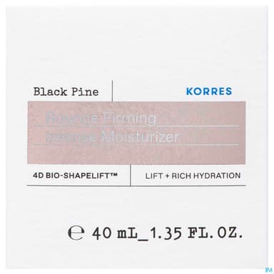 Korres Pin Noir 4d Creme Jour Peaux Seches 40ml