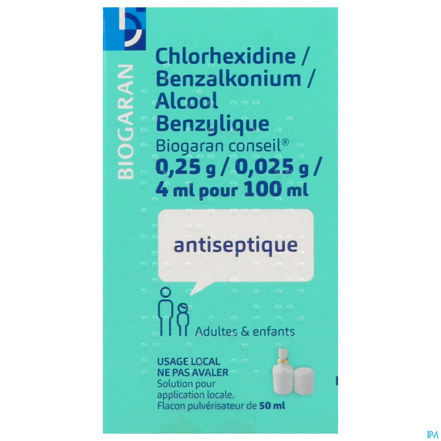 CHLORHEX/BENZ/ALCOOL BGR CONS 50ML