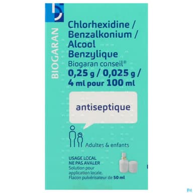 CHLORHEX/BENZ/ALCOOL BGR CONS 50ML