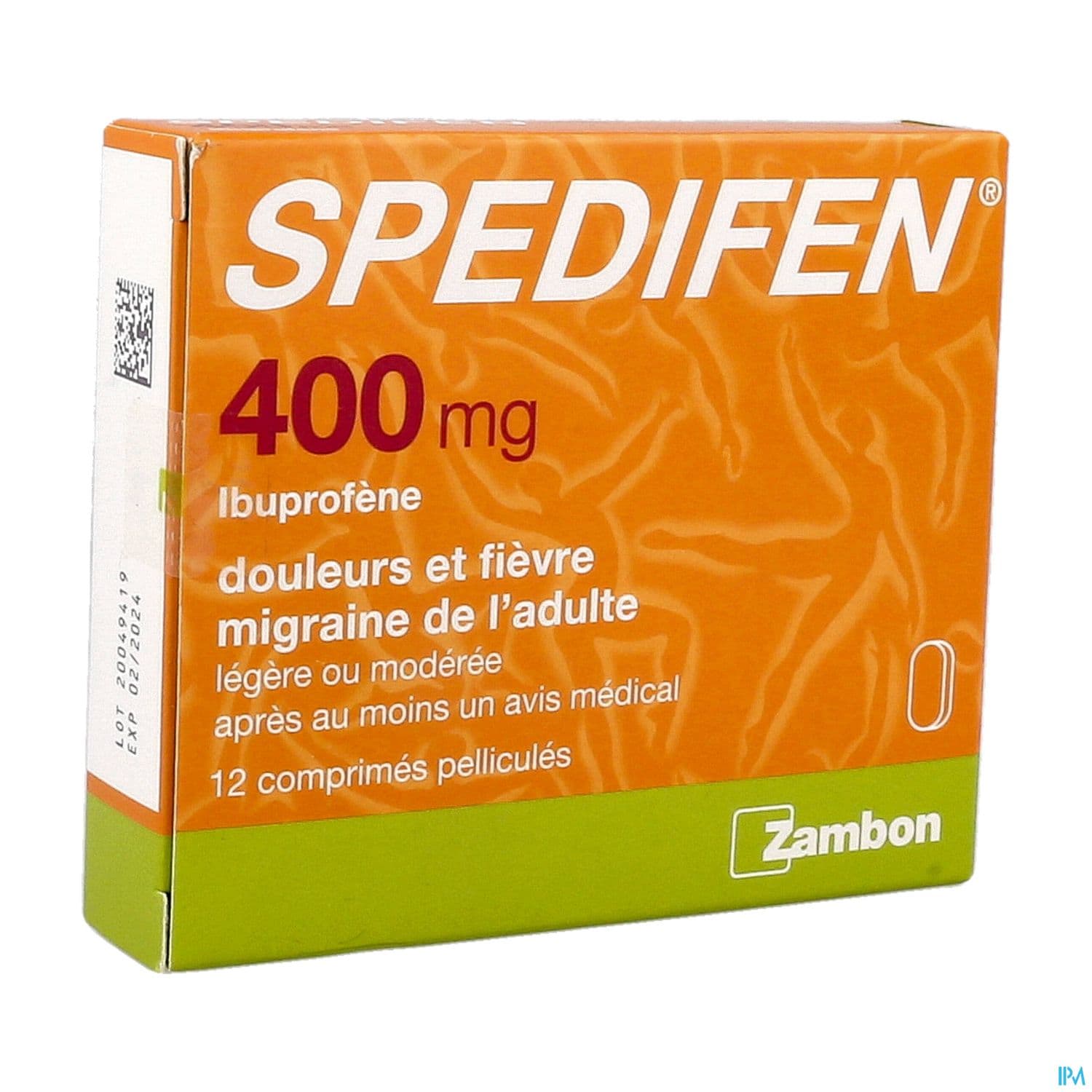 Spedifen 400mg Comprime 12