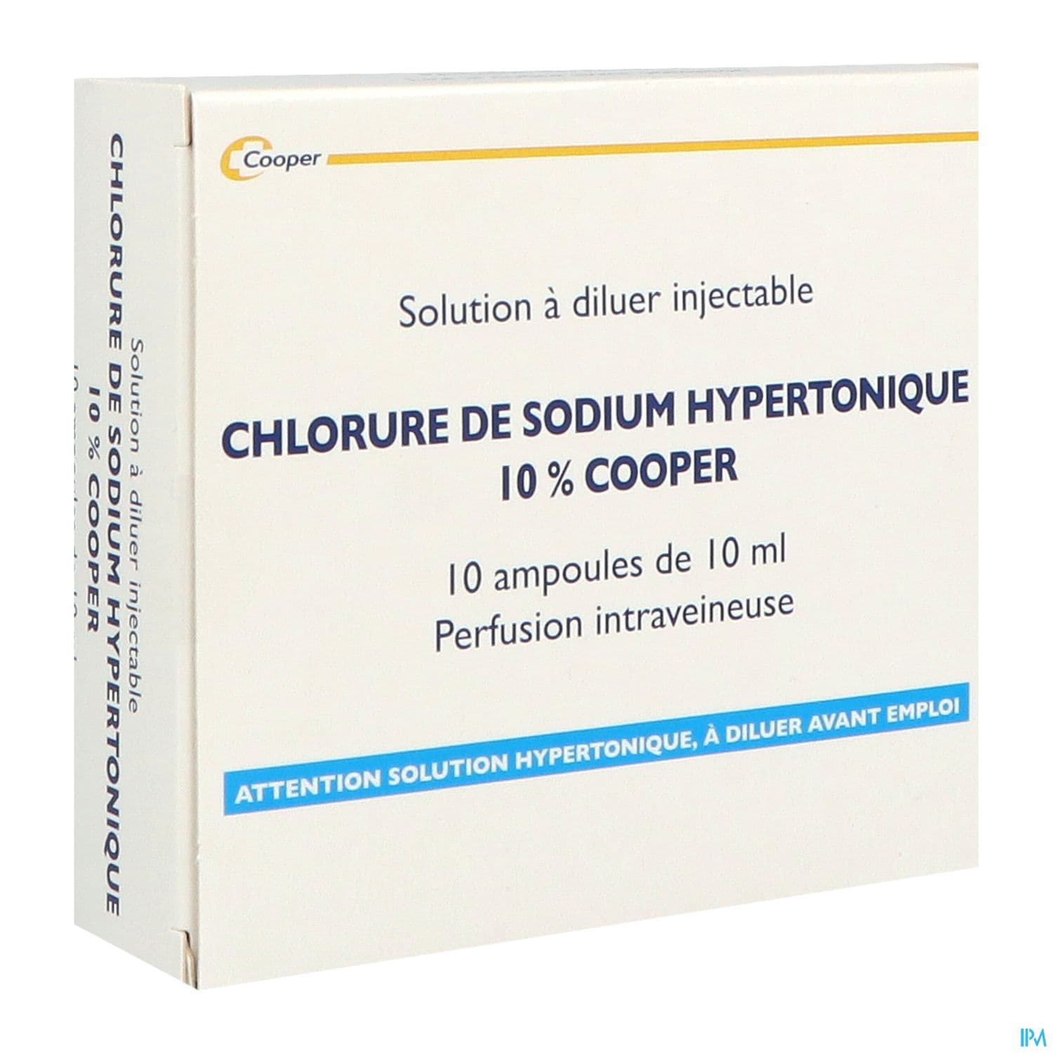 Cooper Sodium Chlorure 10% Solution Injectable 10ml 10