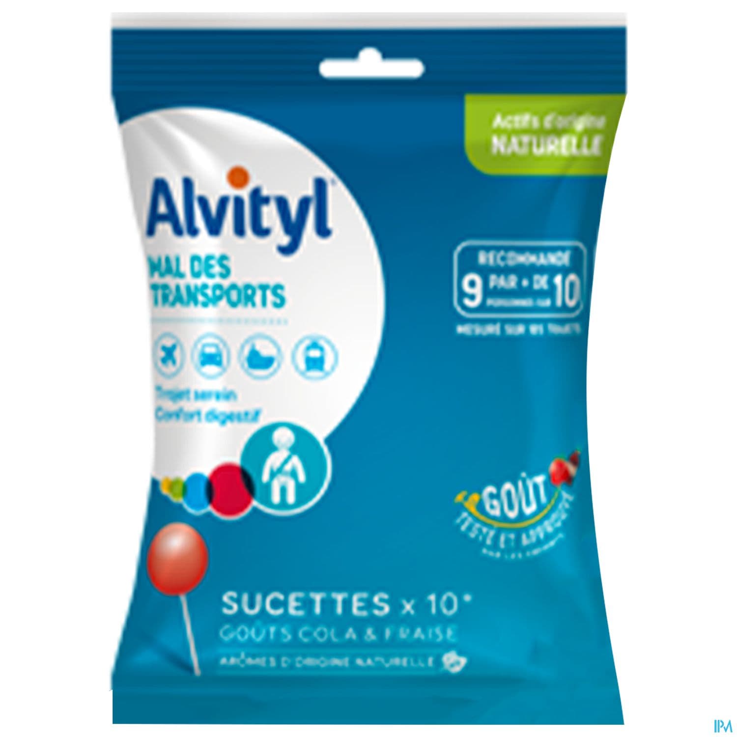 ALVITYL SUCETTE MAL DE TRANSPORT ENF