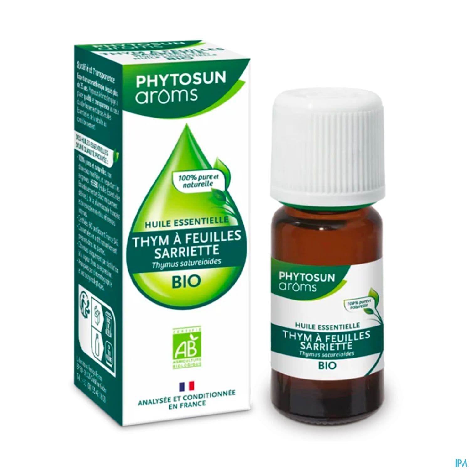 Phytosun Aroms Huile Essentielle Thym Feuille Sarriette Bio 10ml