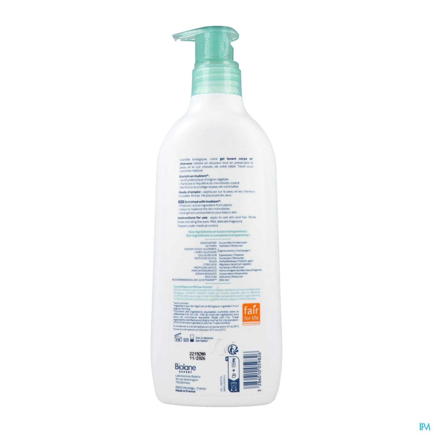 BIOLANE EXPERT GEL LAV BIO 500ML