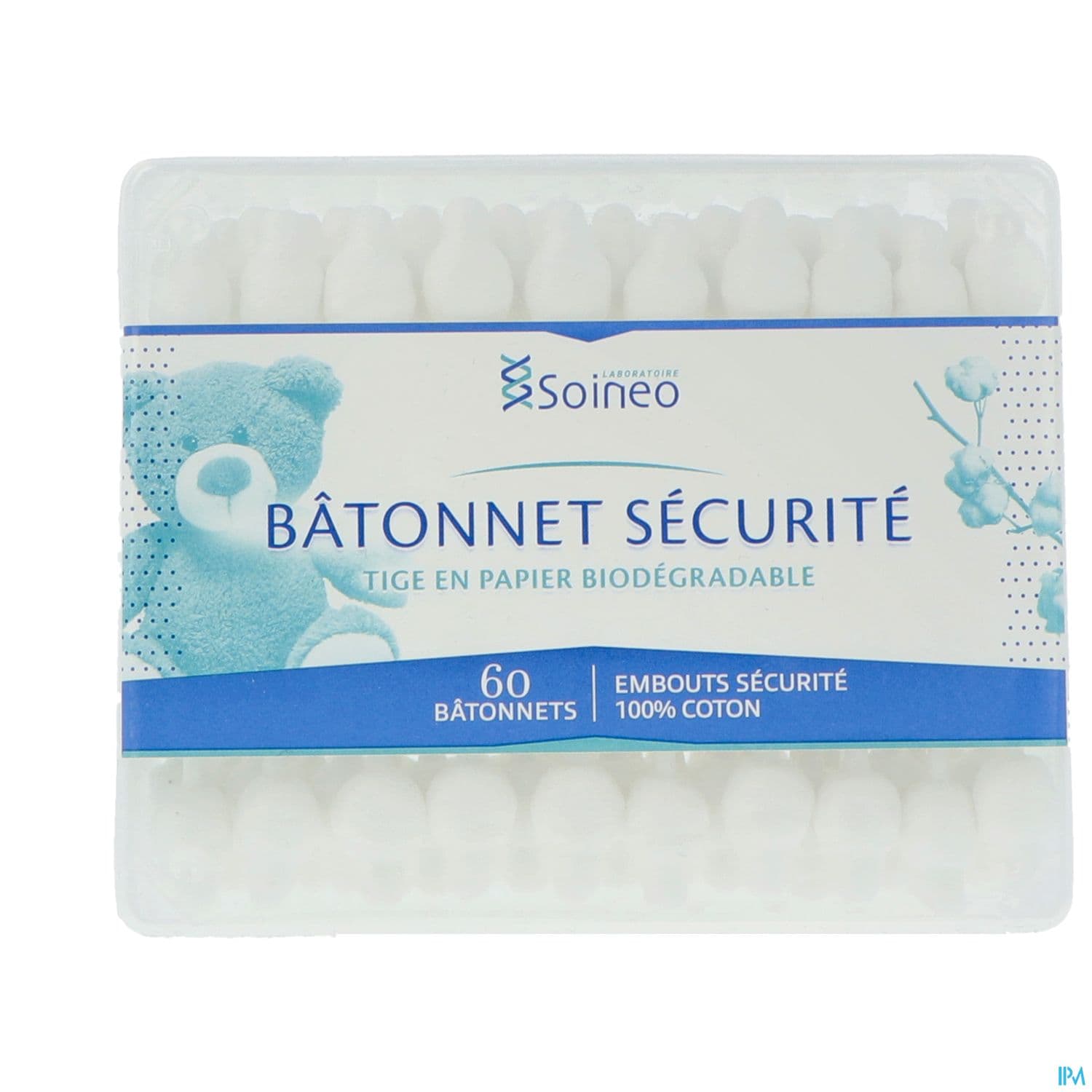 SOINEO COTON TIGE SECURITE BTE 60