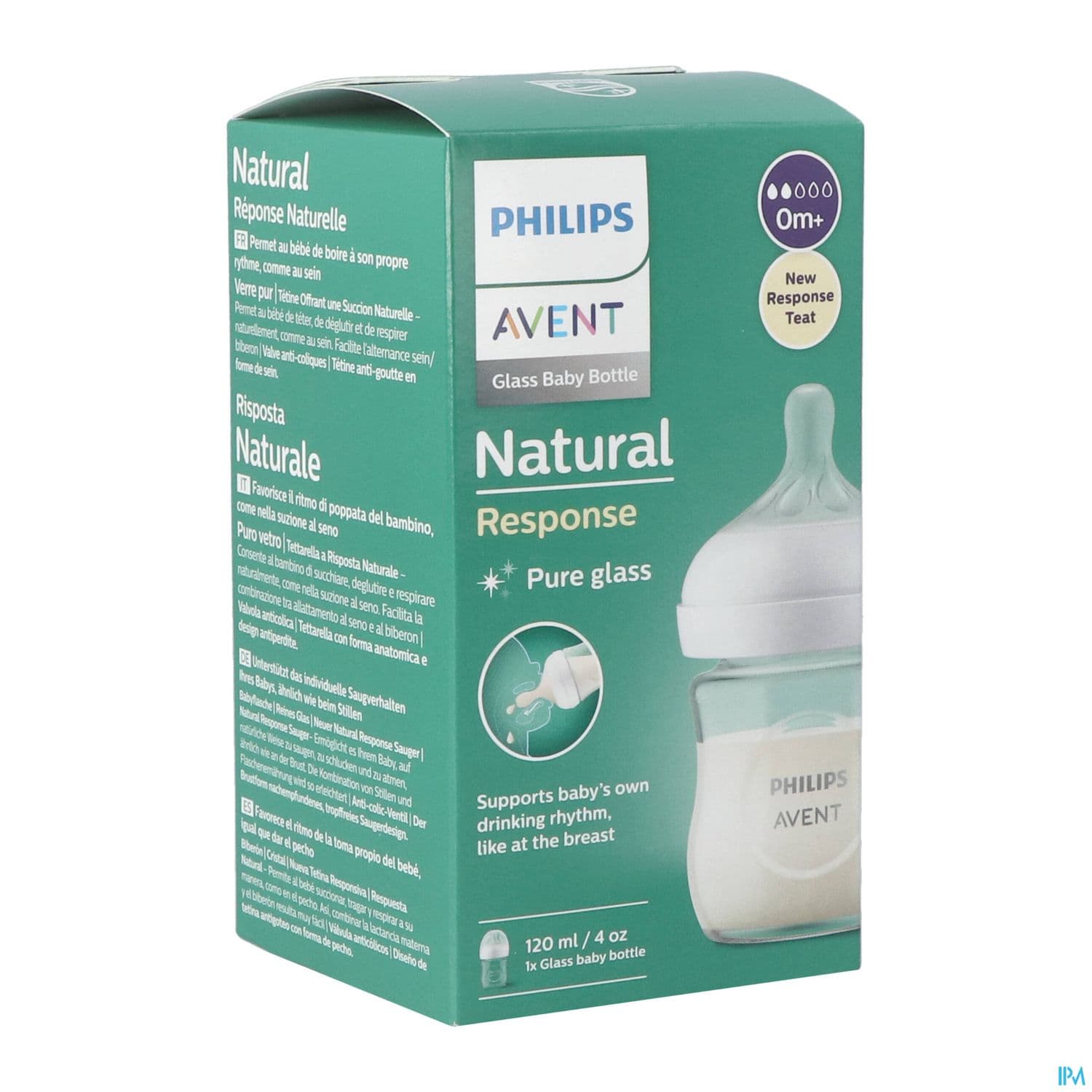 BIB AVENT NAT RESPONSE VERRE 120ML