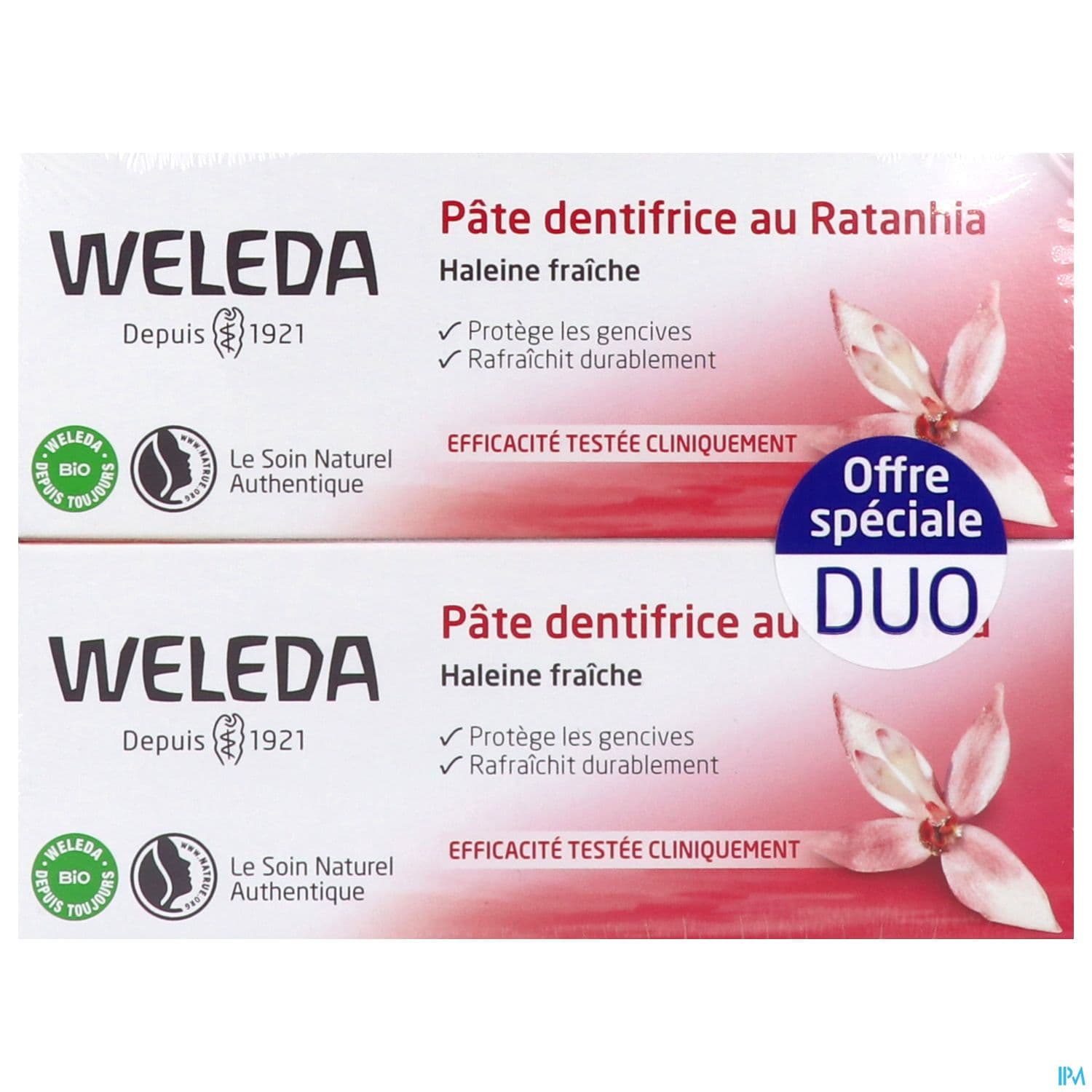 WELEDA PATE DENT RATANHIA 75ML X2