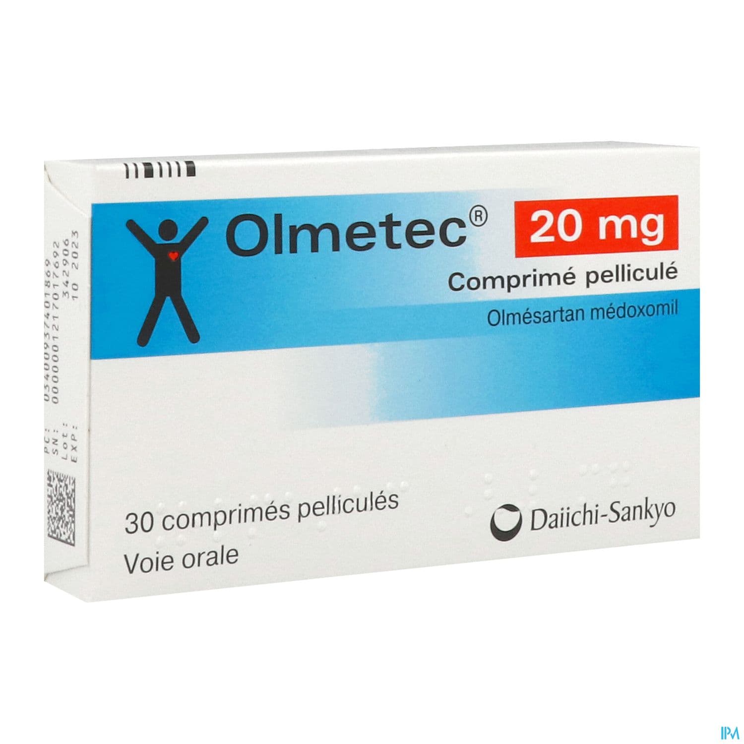 Olmetec 20mg Comprime 30